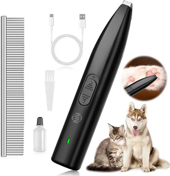 Tondeuse per cani con spazzola per peli spessi - Trimmer per cani - Tondeuse per cani - Tondeuse per animali - Tondeuse per cani per trimer