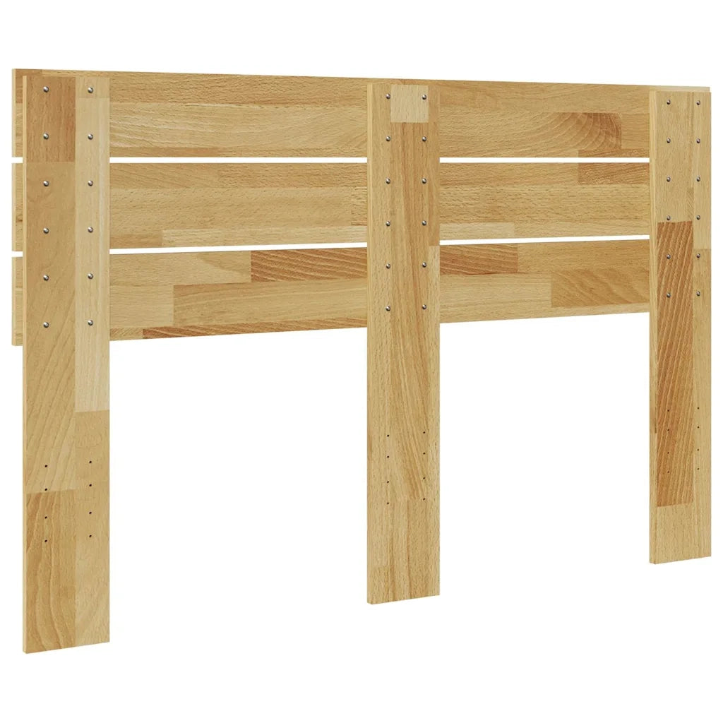 vidaXL Testiera 120 cm in Legno Massello di Rovere