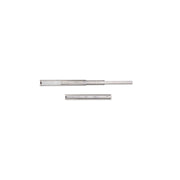 Set di guide a sfera per cassetti a estrazione totale, altezza 45 mm, lunghezza 400 mm, Acciaio, Zincato bianco