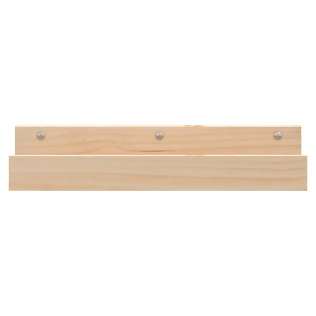 Mensole da Parete 2 pz 50x12x9cm in Legno Massello di Pino 823584