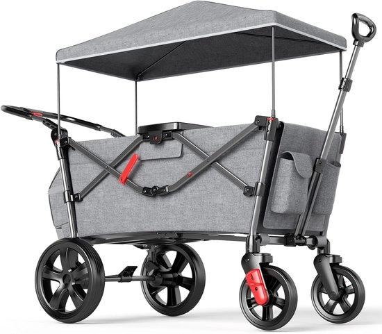Carriolo per bambini - Carrello per bambini - Carrello pieghevole - Carrello per bambini - Carrello per trasporto - Carrioli per bambini - Carrello per giardino - Carrello per bambini con maniglia per spingere - Carrello per bambini per spiaggia