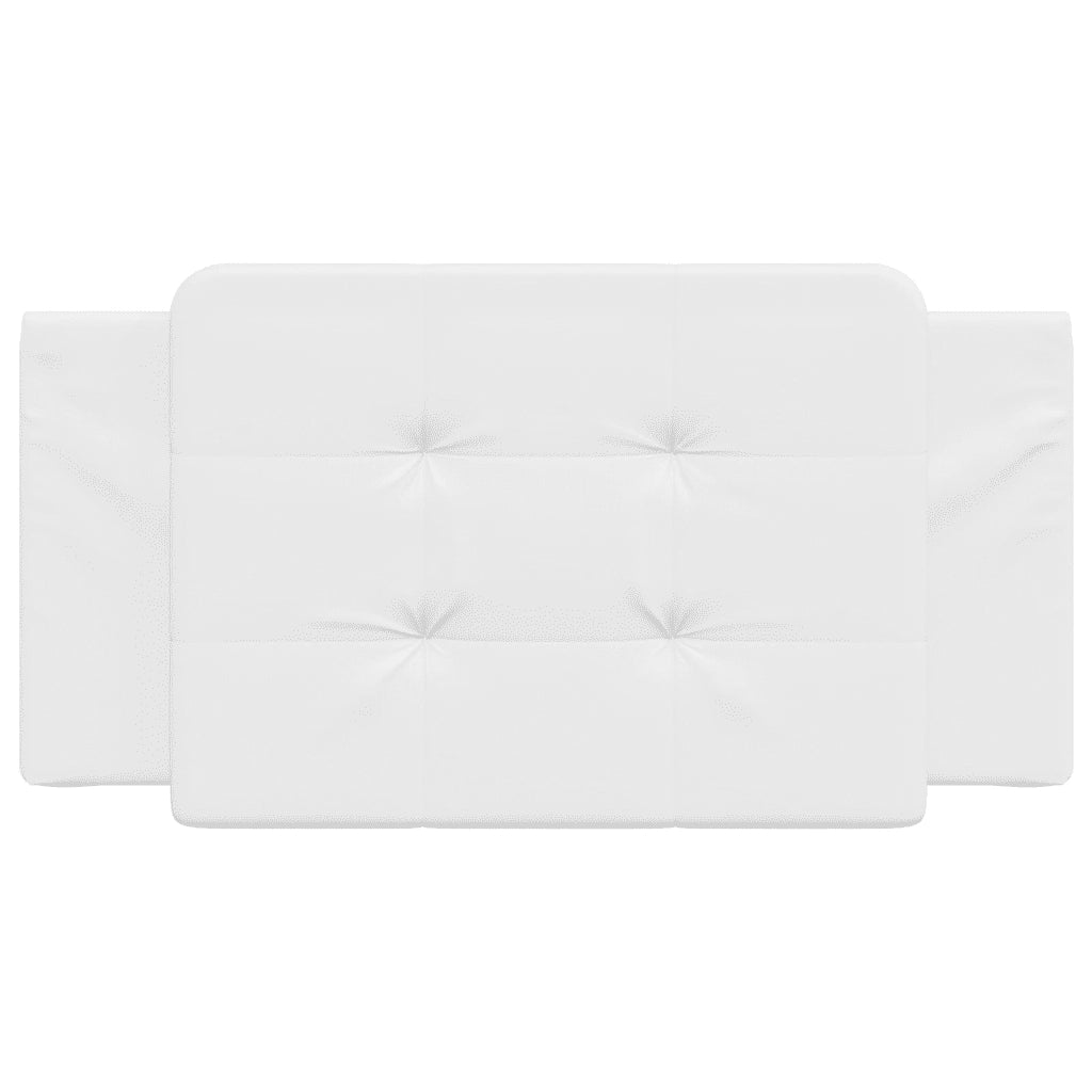 Cuscino Testiera Bianco 100 cm in Similpelle