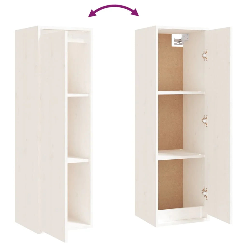 Mobile TV multimediale scaffale TV porta TV sala da pranzo soggiorno camera da letto 5 pezzi legno massello di pino bianco 02_0028773