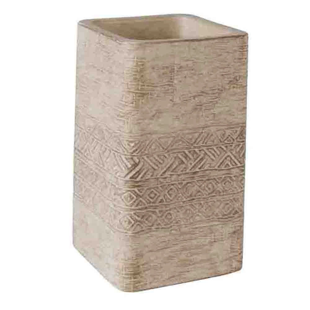 Bicchiere porta spazzolini in cemento - serie ramses