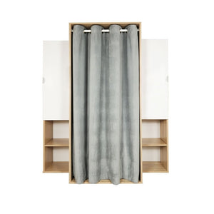 Armadio Guardaroba 150x56x184h cm Krell rovere bianco