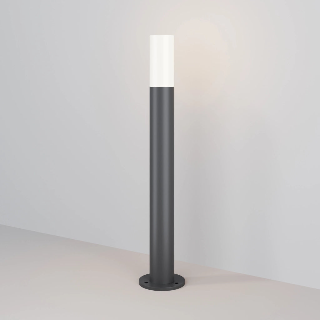 Lampada Da Terra Moderna Per Esterno Metallo Grigio 1 Luce E27 60W Ip54