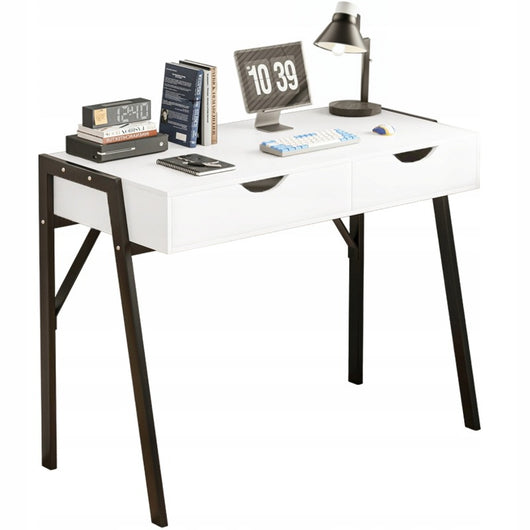 Scrivania Bianca 80x40x90 cm Ideale per Studio o Cameretta