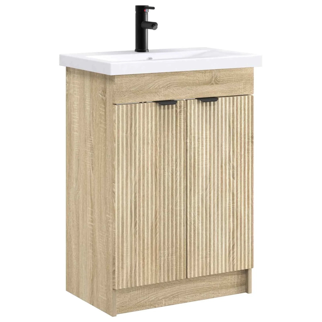 Set di mobili per il bagno Rovere Sonoma 78,5 x 37,5 x 81 cm 3404156