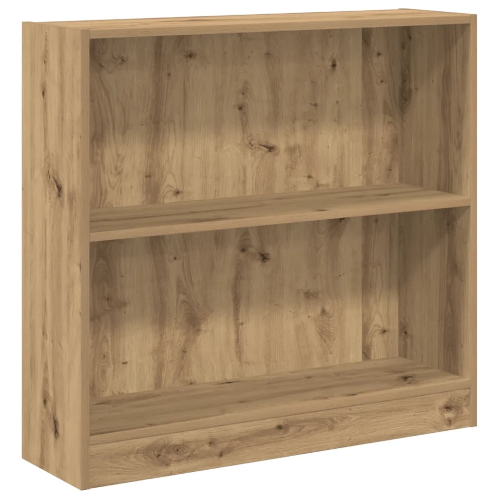 Libreria-Scaffale per Libri-Mobile di Stoccaggio Rovere Artigianale 80x24x76 cm in Legno Multistrato