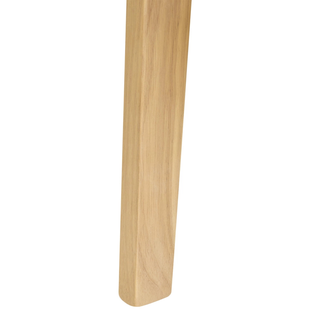 Set di 2 sedie da pranzo Struttura in legno di gomma scuro Seduta in tessuto poliestere grigio chiaro Design retrò senza braccioli