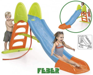 Scivolo per Bambini 253x80x140 h cm in Plastica Multicolor