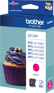 Brother LC123M cartuccia d'inchiostro 1 pz Originale Magenta
