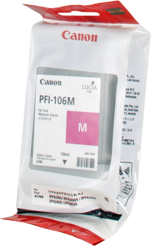 Canon PFI-106 M cartuccia d'inchiostro 1 pz Originale Magenta per foto