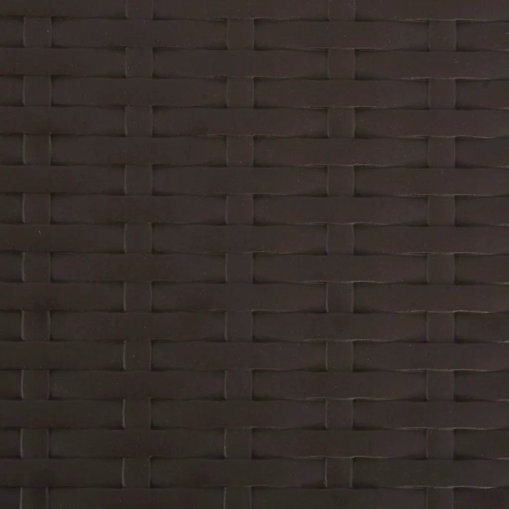 Sedie da Giardino Pieghevoli 2 pz in HDPE e Acciaio Marroni