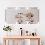 Specchio da Parete con Luci LED-Specchio a Muro-Specchio Decorativo 50x100 cm Vetro Rettangolare