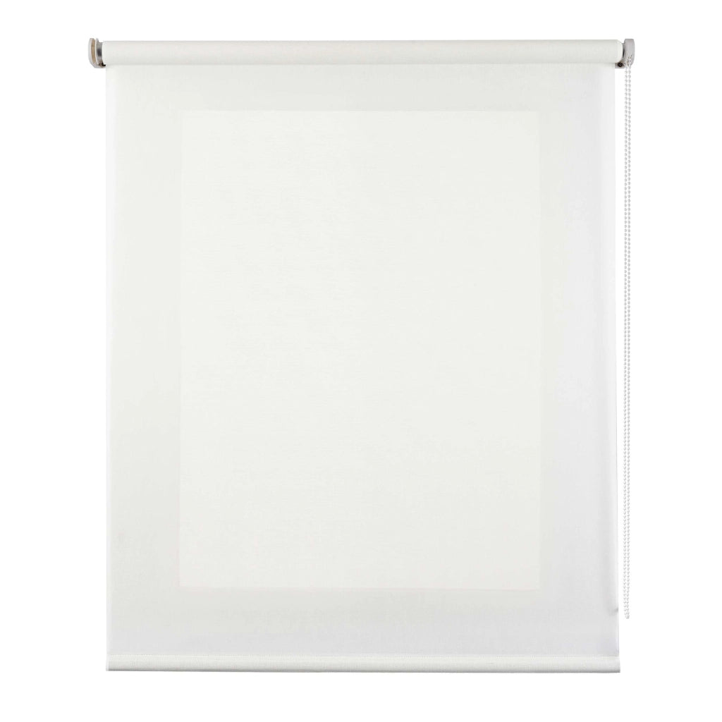 Tenda a Rullo Filtrante, Tenda Avvolgibile Traslucida Liscia Per Finestre e Porte Bianco 120x250 cm
