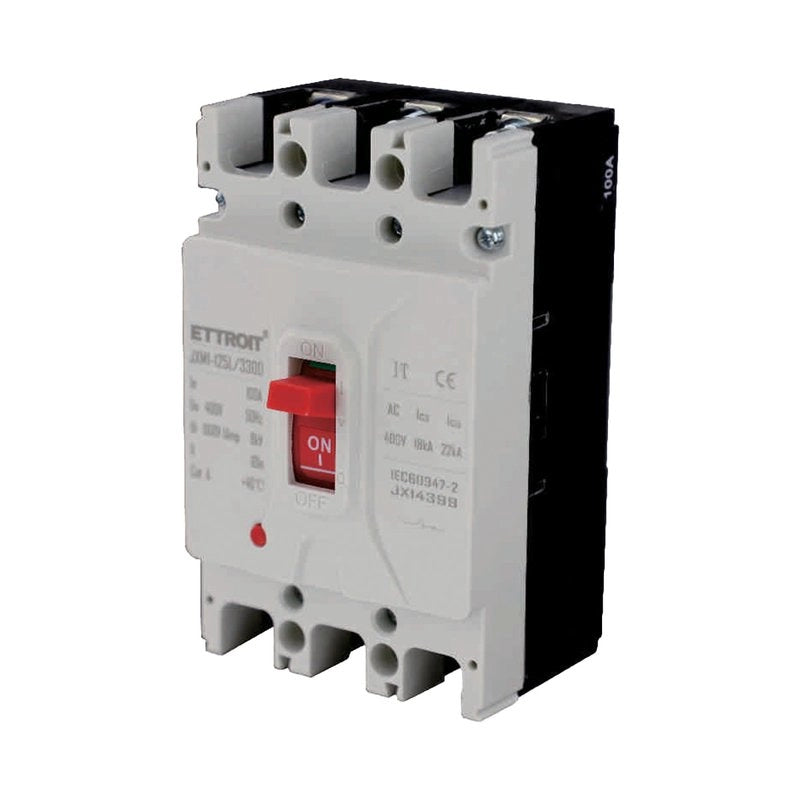 MCCB Interruttori Scatolati Magnetotermici 3P 22kA 100A AC 400V IP20 IEC60947-2