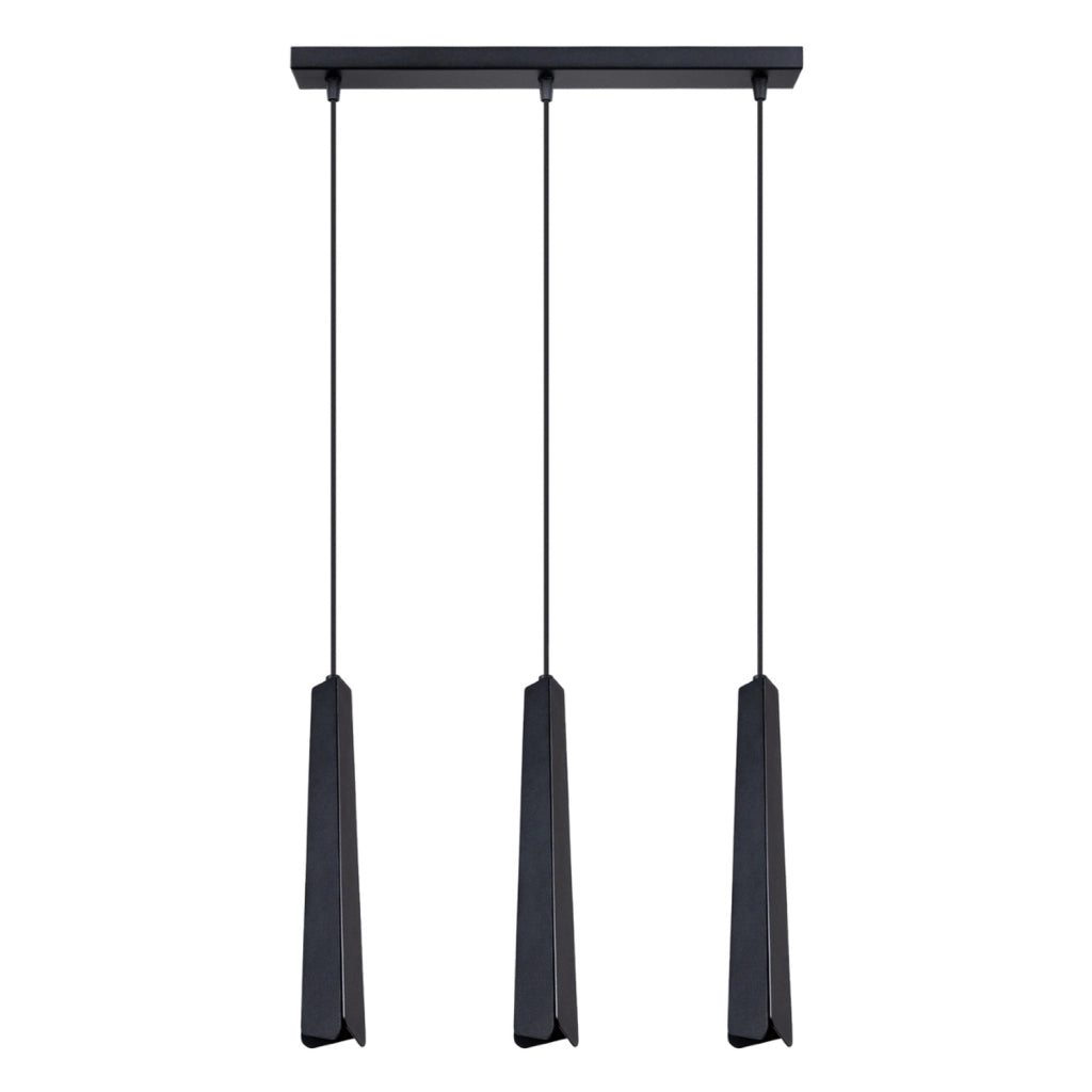 Lampada a sospensione REFLEX nera 3 luci G9 Pure Lume
