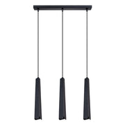 Lampada a sospensione REFLEX nera 3 luci G9 Pure Lume