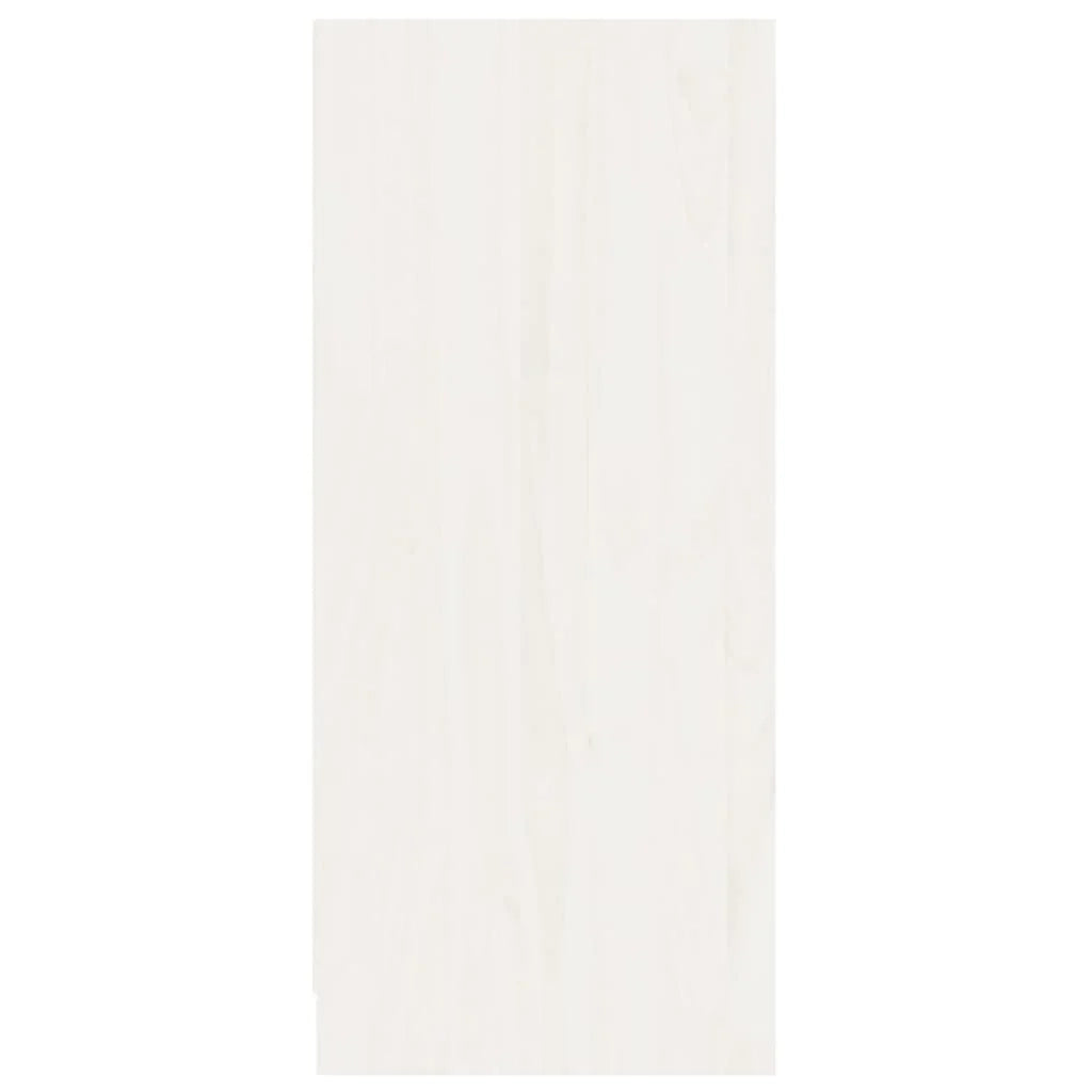 Buffet credenza cassettiera armadio mobile contenitore organizer per cucina soggiorno salotto 70 x 33 x 76 cm legno massello di pino bianco 02_0030480