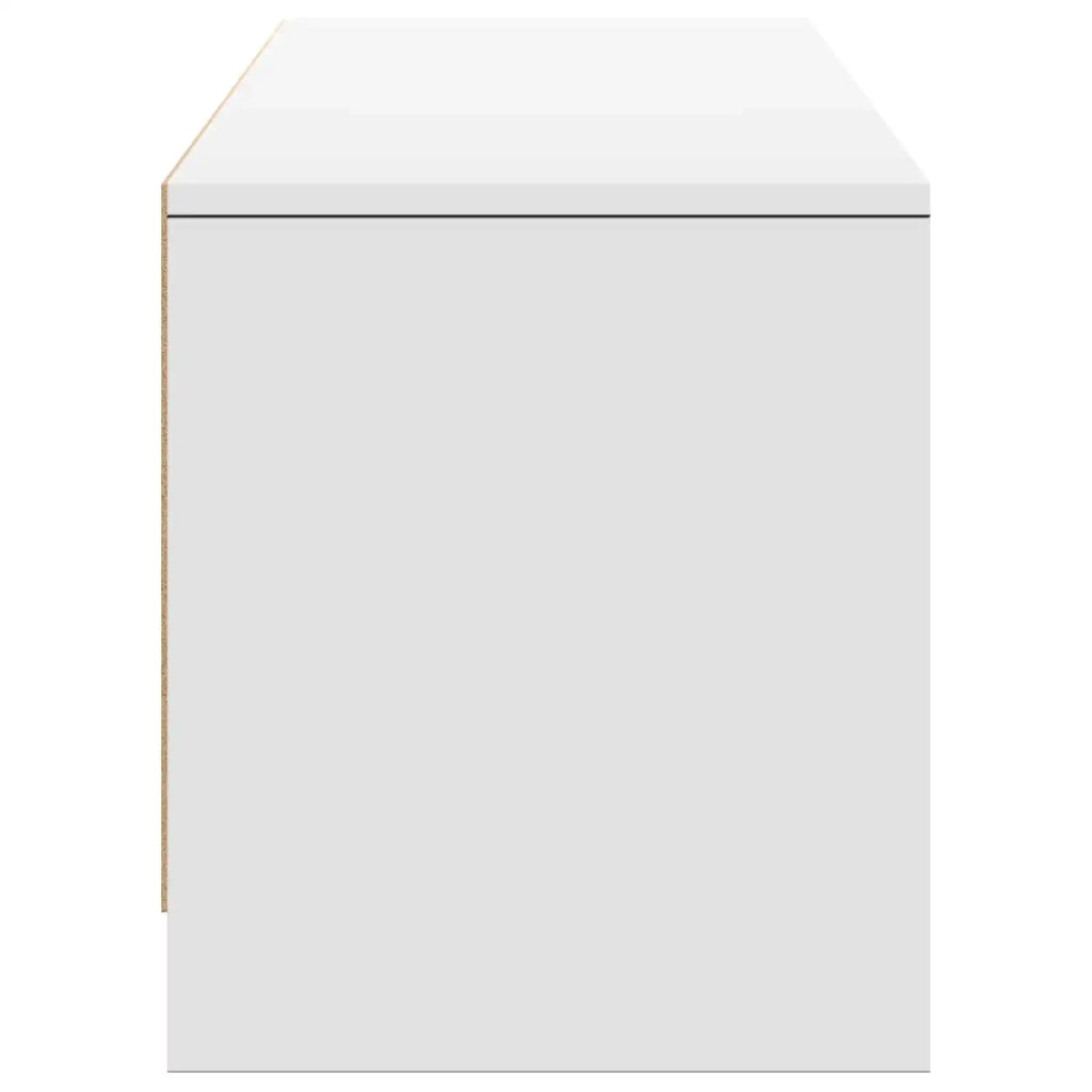 Mobile TV con LED Bianco 165 x 34 x 40 cm Legno ingegnerizzato