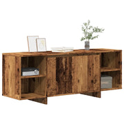 Mobile Porta TV Legno Antico 130x35x50 cm in Legno Multistrato