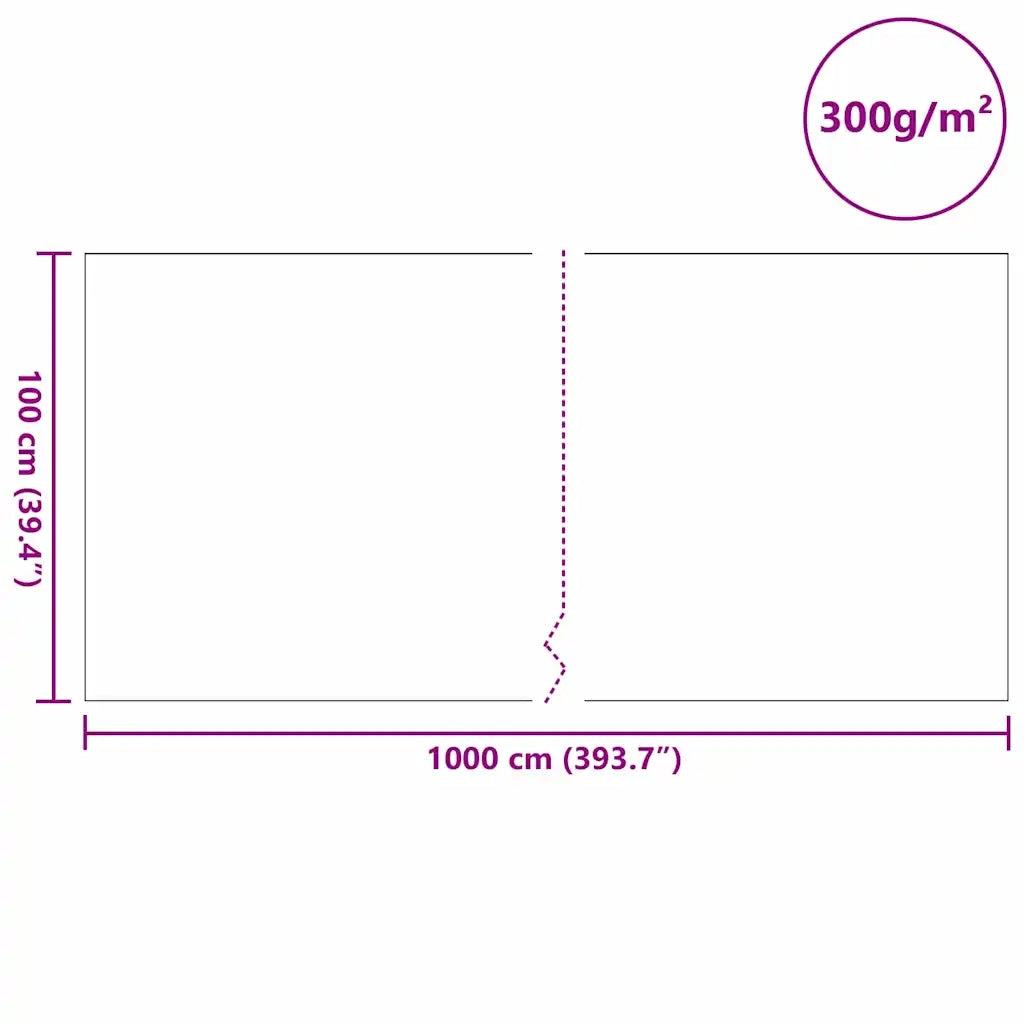 Tessuto per Laghetti Grigio 1 x 10 m Poliestere e Cotone CFW9947360