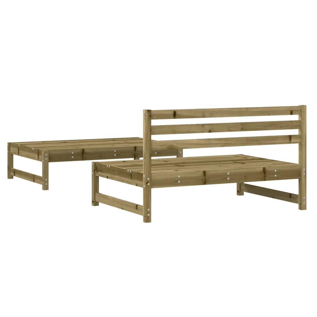 Set Salotto da Giardino 2 pz in Legno Impregnato di Pino 825729