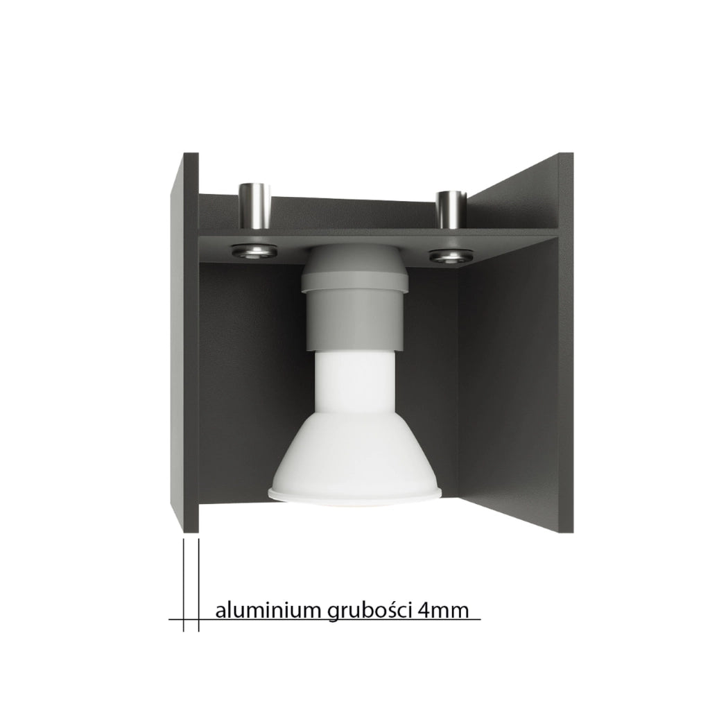 Applique Pure Lume Lupino Maxi bianca in alluminio 2xG9