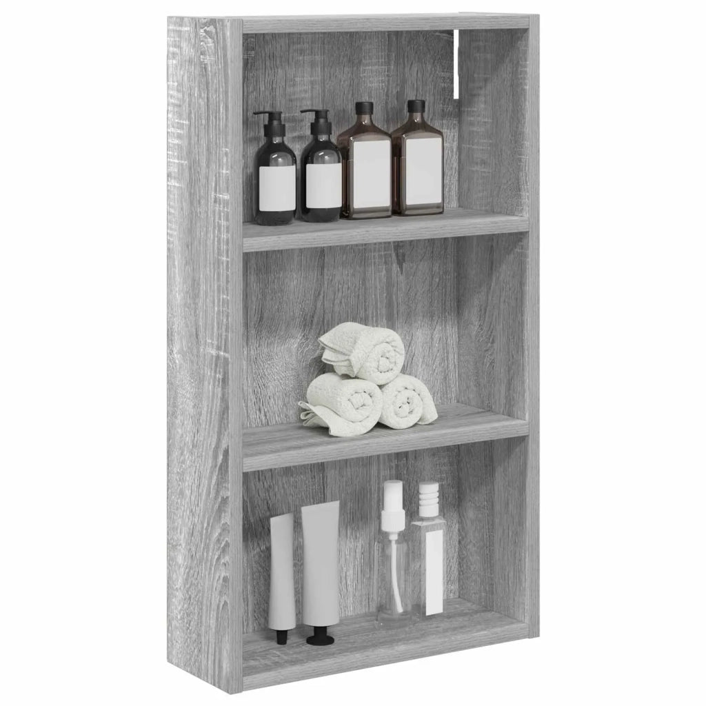 Armadio da bagno a muro Sonoma grigia 40 x 14 x 70 cm 889364