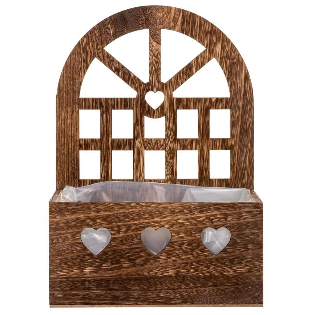 Supporto in legno marrone 25x15x35,5h