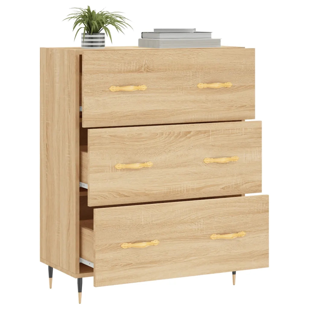 Credenza Rovere Sonoma 69,5x34x90 cm in Legno Multistrato 827831