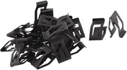 Clip di Paraurti per Motori 8 mm - Nero - 30 Pezzi - Adatto per Motocicli/Auto/Van - Viti a Gancio - Lunghezza Schiacciata 17 mm - Stopper di Paraurti