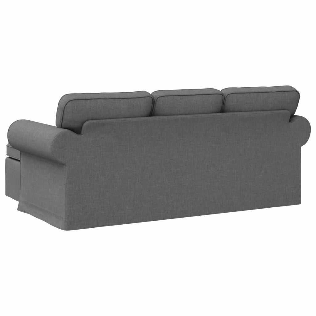 Divano Grigio scuro 195 x 138 x 80 cm Tessuto 42024328