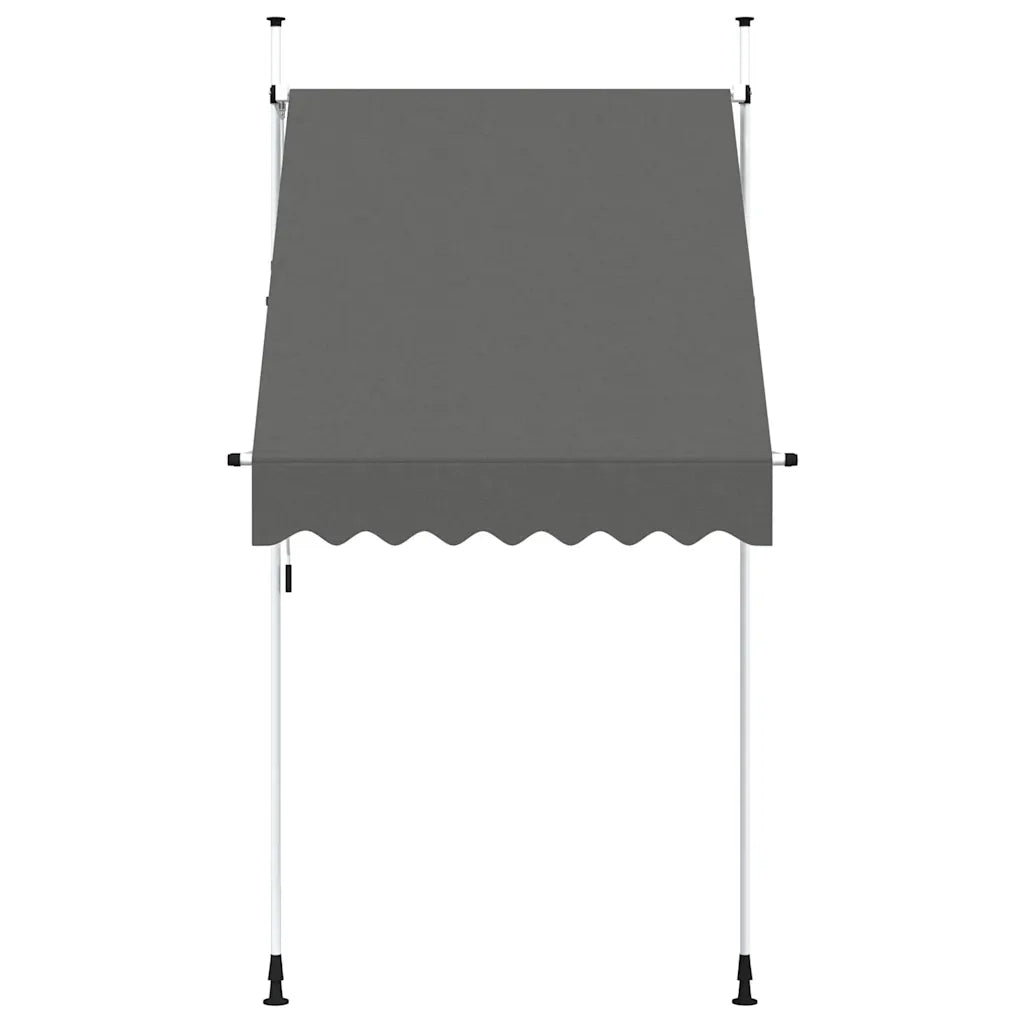 Tenda da Sole Retrattile Manuale 150 cm Antracite