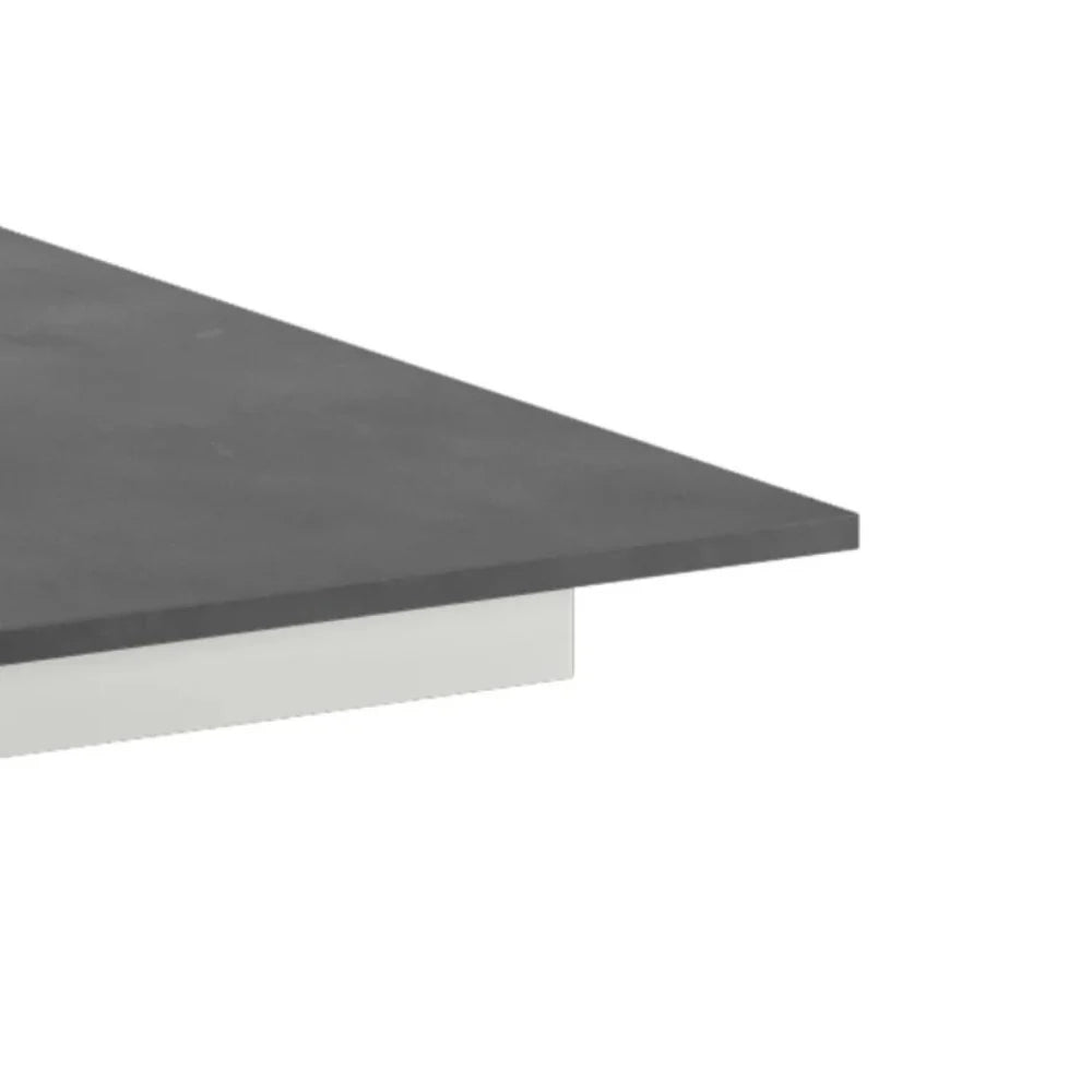 Tavolo da pranzo allungabile effetto marmo grigio Pluto 140-190x90 cm fino a 8 posti Made in Italy | Duzzle