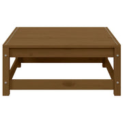 Poggiapiedi da Giardino e Cuscini 2 pz Marrone ambra Legno Pino CFW9568828