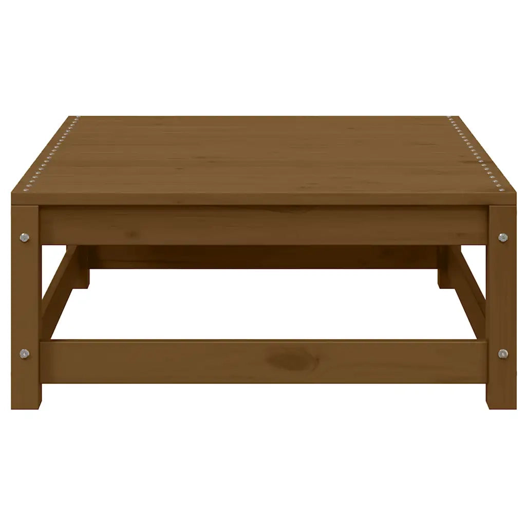 Poggiapiedi da Giardino e Cuscini 2 pz Marrone ambra Legno Pino CFW9568828