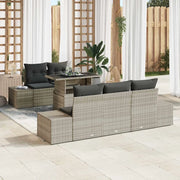 Set Divano da Giardino 6 pcs Grigio chiaro e grigio scuro 3357835