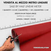 Ecopelle di Alta Qualità "Vanessa" - Colore Azzurro 28  - Morbida e Resistente - Vendita al Mezzo Metro