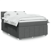 Giroletto a Molle con Materasso Grigio Scuro 160x200 cm Tessuto 3289413