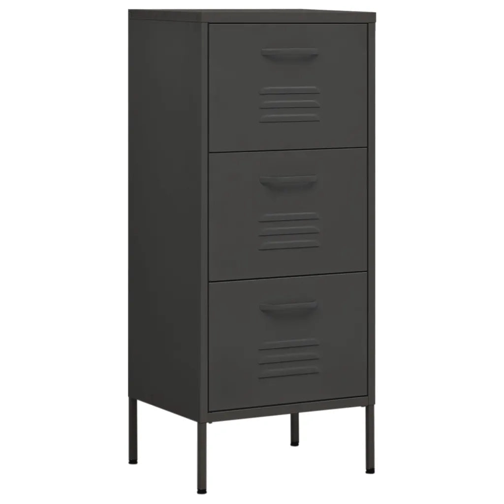 Armadietto Antracite 42,5x35x101,5 cm in Acciaio 336186