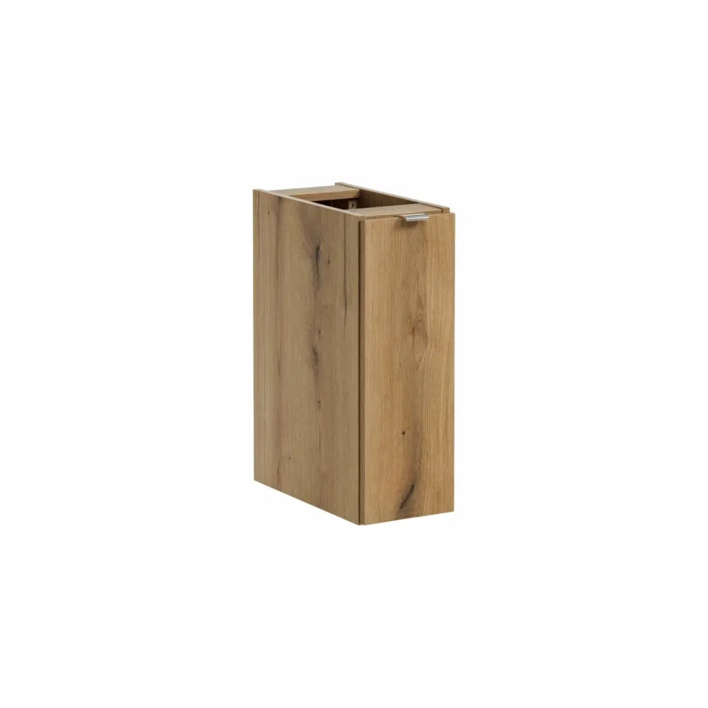 Mobiletto da bagno VANO – 1 porta – Colore quercia – L20 × P57 × H39 cm – Da appendere