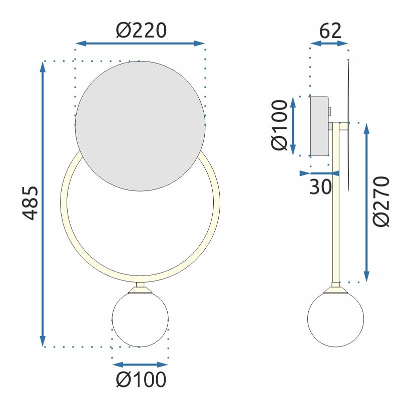 Lampada Da Parete APP923-1W