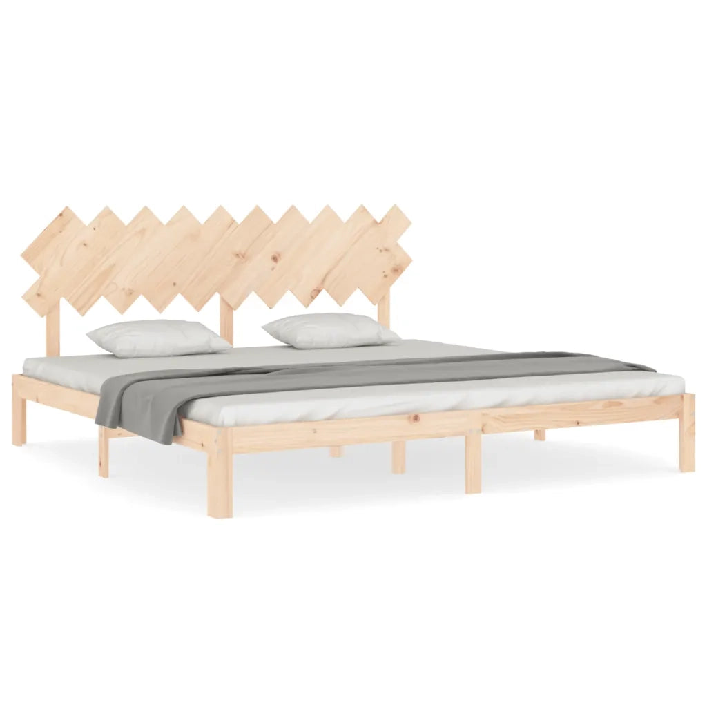 Giroletto senza Materasso 200x200 cm in Legno Massello di Pino 3193746