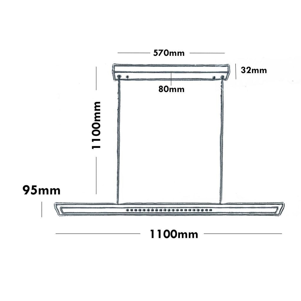 Lampadario moderno ufficio lampada pendente LED 70W CCT doppio LED con telecomando luce dimmerabile sospensione studio 230V NERO