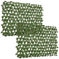 Siepe Artificiale 200x100 cm in Seta e Plastica PE, Siepe Finta di Pothos con 495 Foglie, Verde