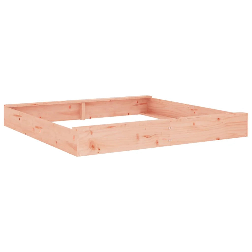 Sabbiera per bambini area giochi da giardino per esterni con sedute quadrate legno massello di abete Douglas marrone 02_0041530