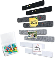 Tavolo di lavoro autoadesivo con 50 pulsanti - Set di 8 vistroni - Striscia di velluto 33 x 5 cm