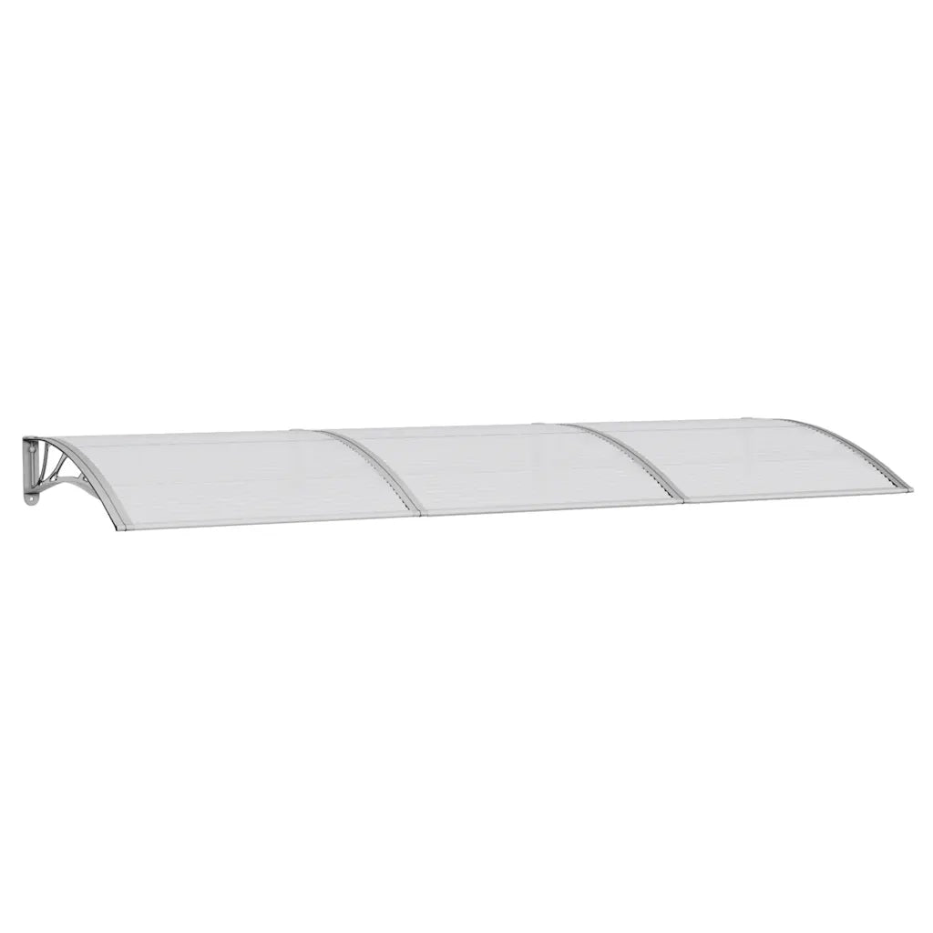 Tettoia per Porta Grigia 300x100 cm Policarbonato 153572